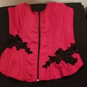 Brand New Corset Top. Red Satiny with